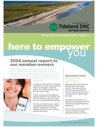 Tideland Emc 2024 Annual Report Cover